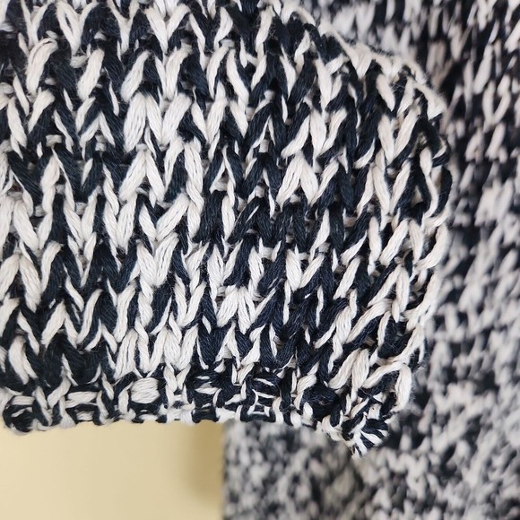 Eileen Fisher womens black Organic Cotton sweater size XXS boxy lounge oversize - Picture 2 of 6